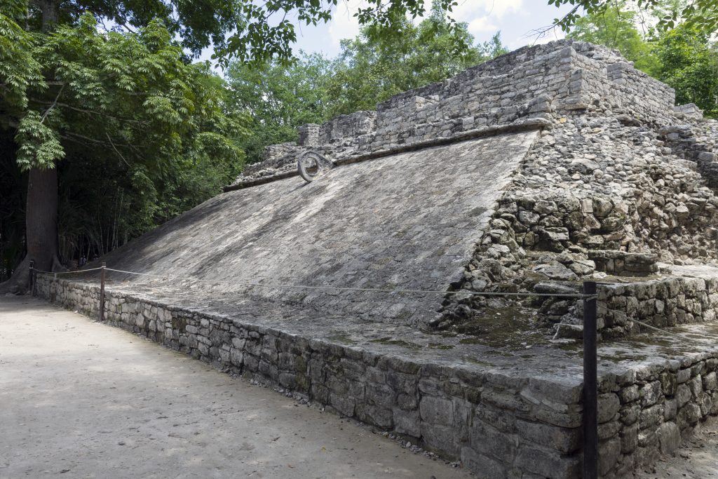 Ball Court in Coba. Ball court in the ancient Mayan city of Coba in Mexico